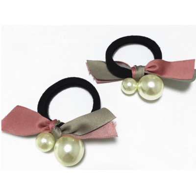 Christmas style elastic pearl hair bands for women decoration